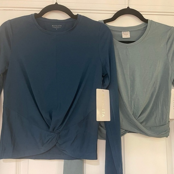 Athleta Tops - Two NWT Athleta tops - small - Essence Twist Top & With Ease Twist Top